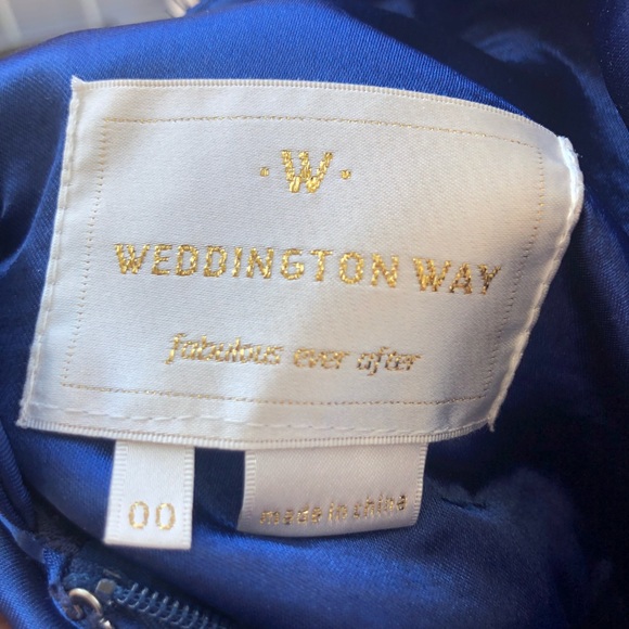 Weddington Way Navy Blue Formal Dress size 00 - Picture 13 of 13